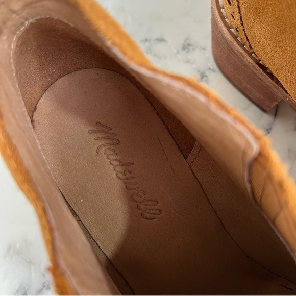 MADEWELL Grayson Brogue Brown Suede Chelsea Ankle Boots Western Cowboy Size 7 - Picture 11 of 13